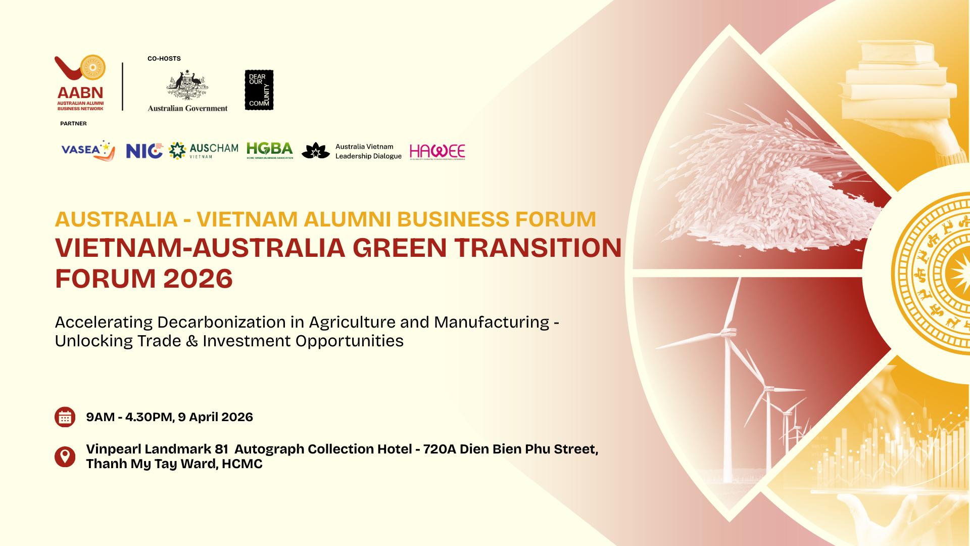 Golden Gate BCE Participates in Vietnam–Australia Green Transition Forum 2026 to Advance Low-Carbon Agriculture and Manufacturing